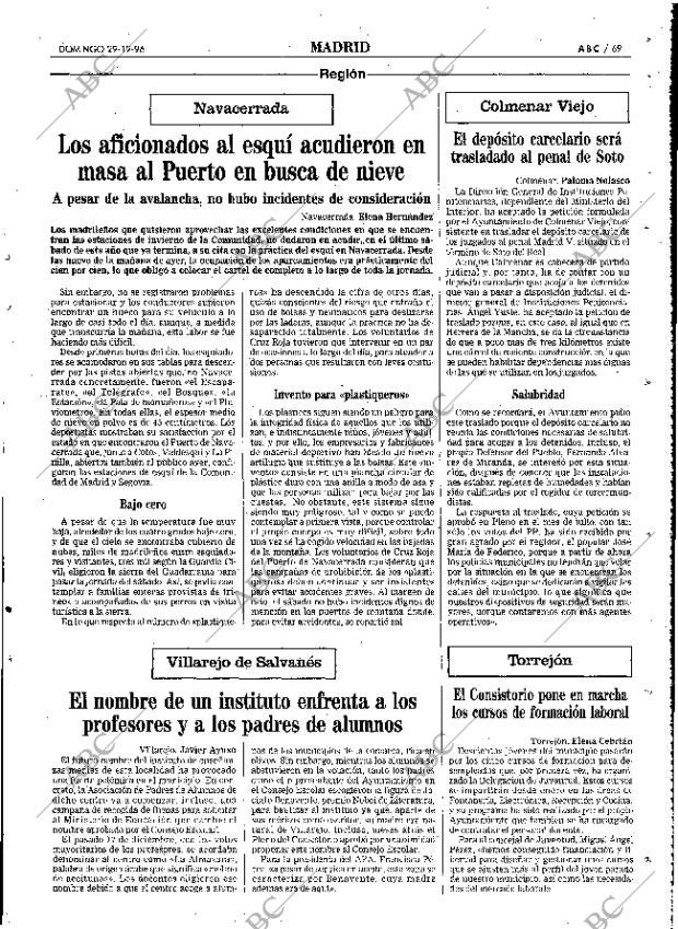 ABC MADRID 29-12-1996 página 69