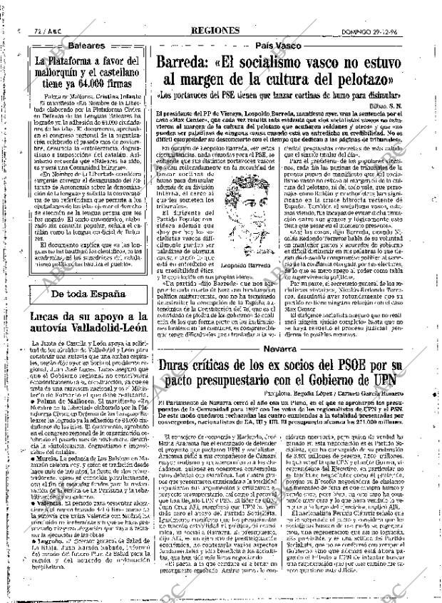 ABC MADRID 29-12-1996 página 72