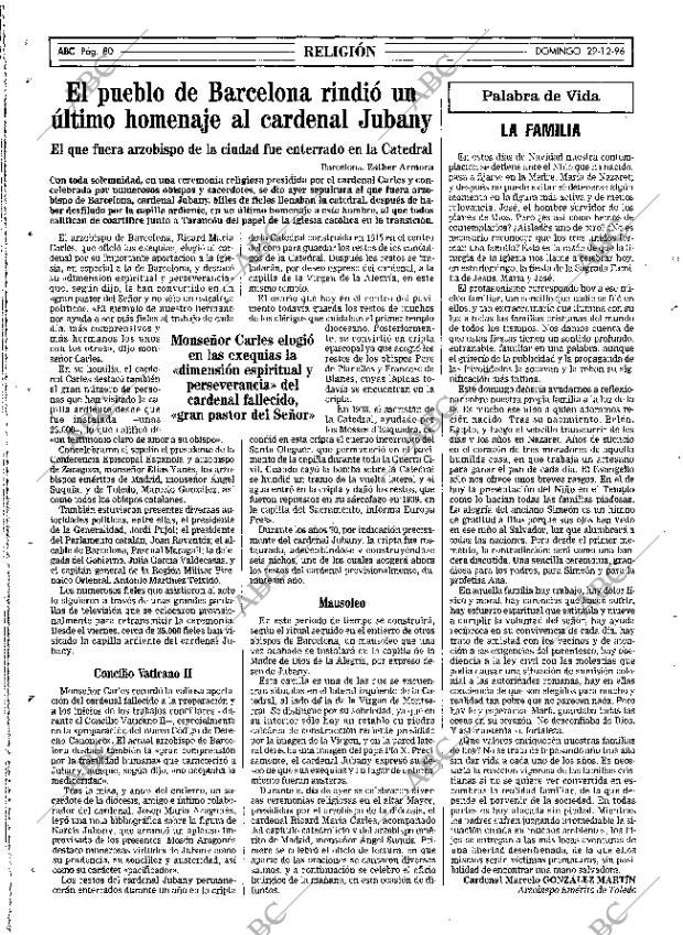 ABC MADRID 29-12-1996 página 80