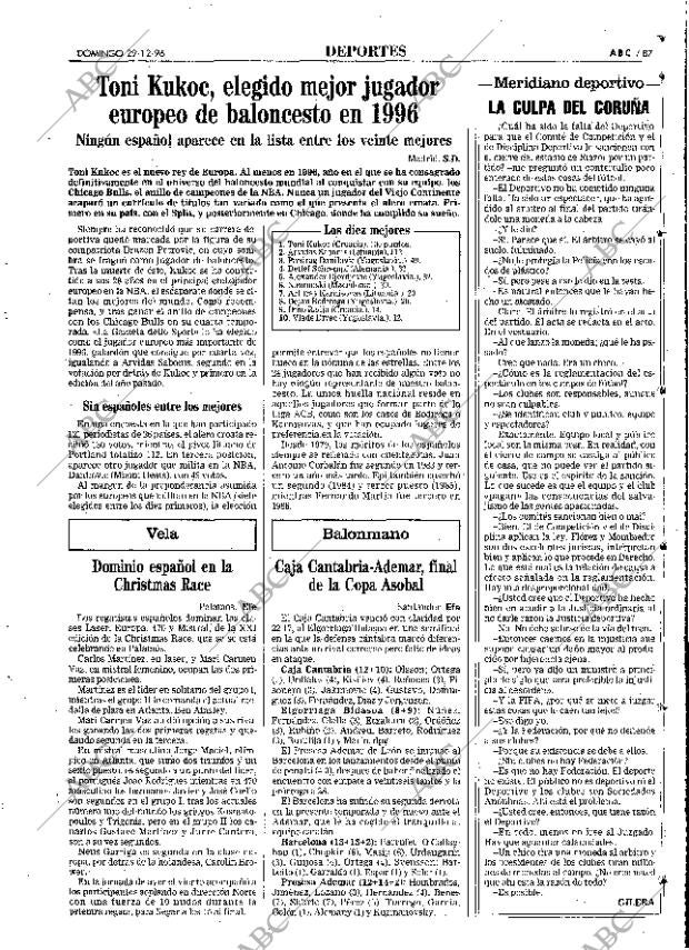 ABC MADRID 29-12-1996 página 87
