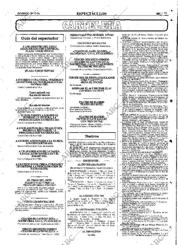 ABC MADRID 29-12-1996 página 93