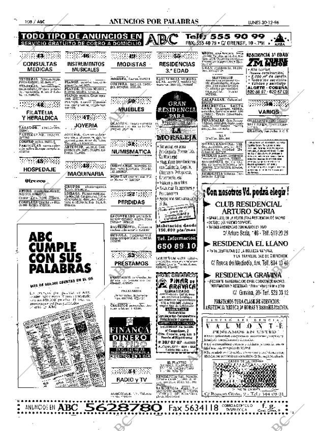 ABC MADRID 30-12-1996 página 108