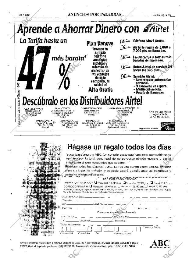 ABC MADRID 30-12-1996 página 110