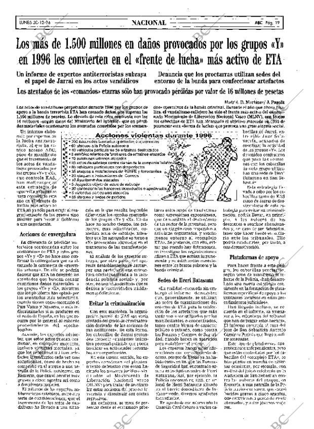 ABC MADRID 30-12-1996 página 19