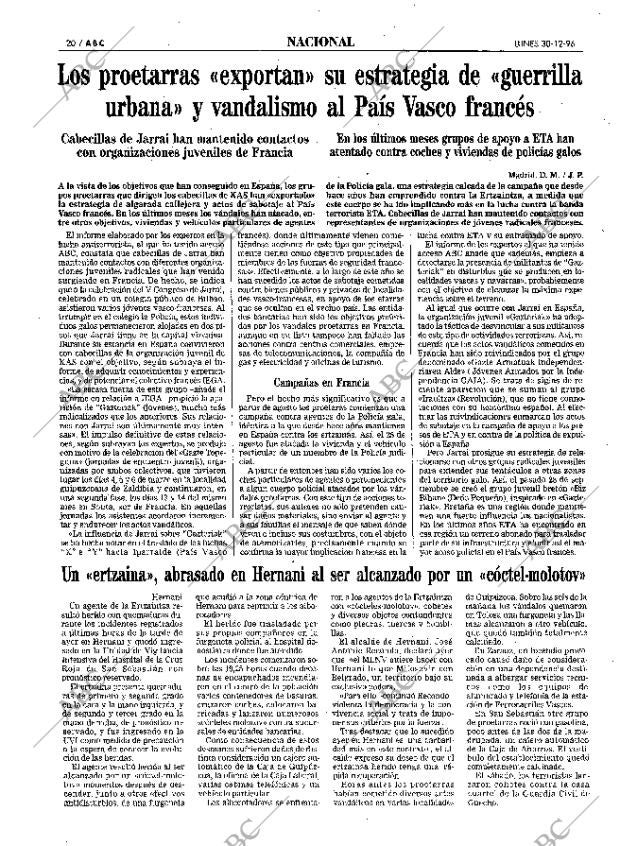ABC MADRID 30-12-1996 página 20