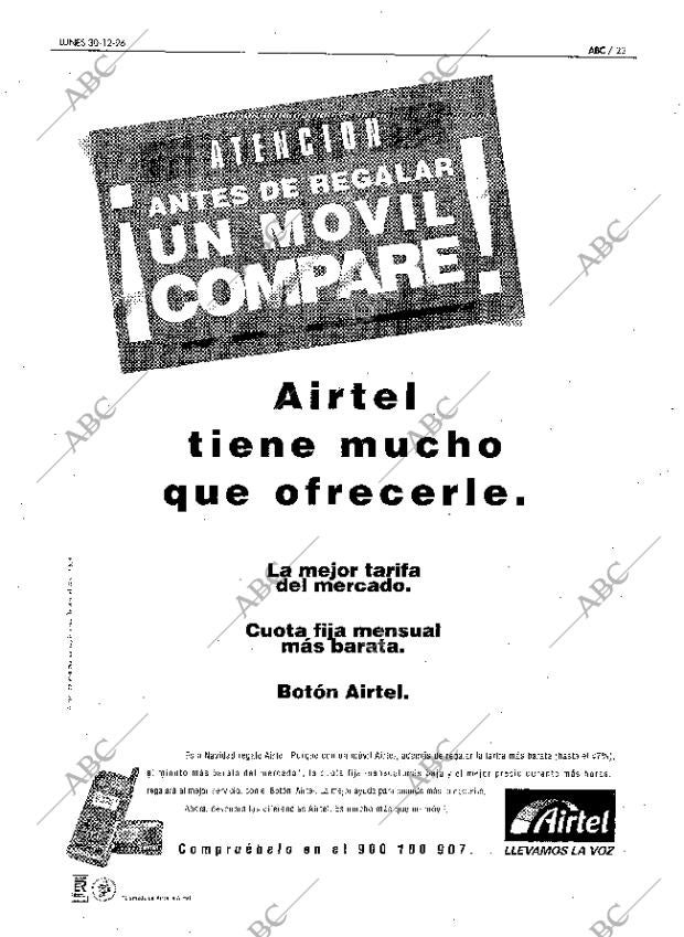 ABC MADRID 30-12-1996 página 23
