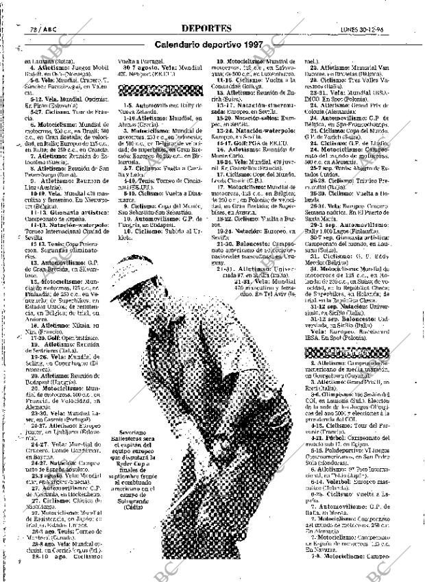 ABC MADRID 30-12-1996 página 78