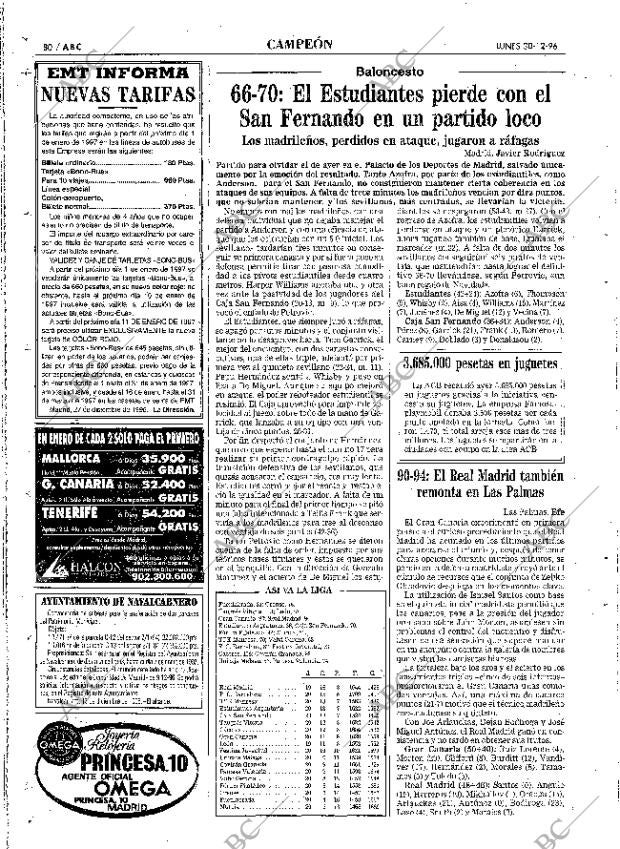 ABC MADRID 30-12-1996 página 80