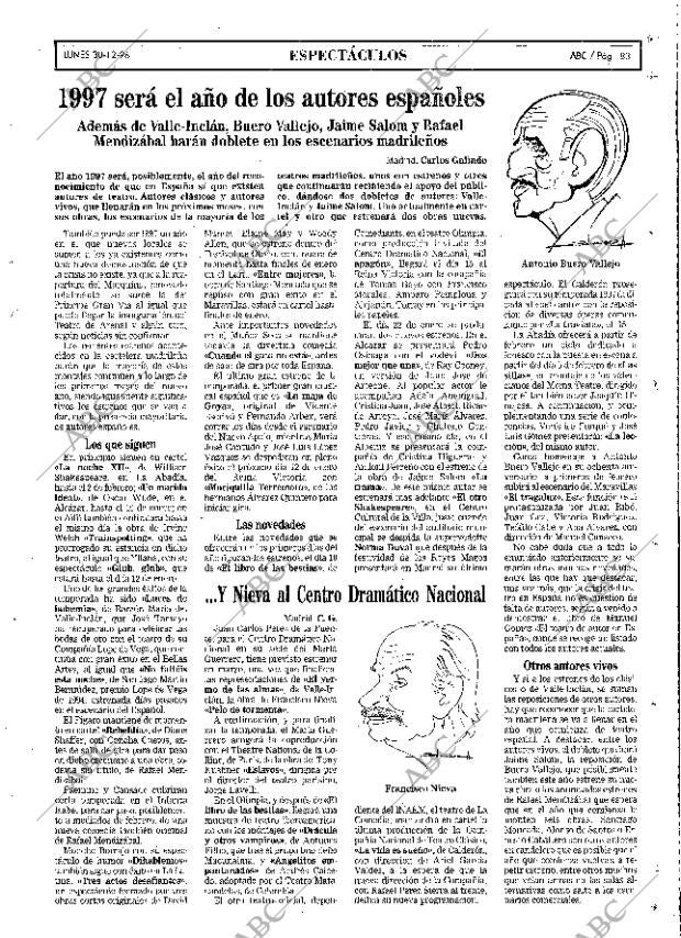 ABC MADRID 30-12-1996 página 83
