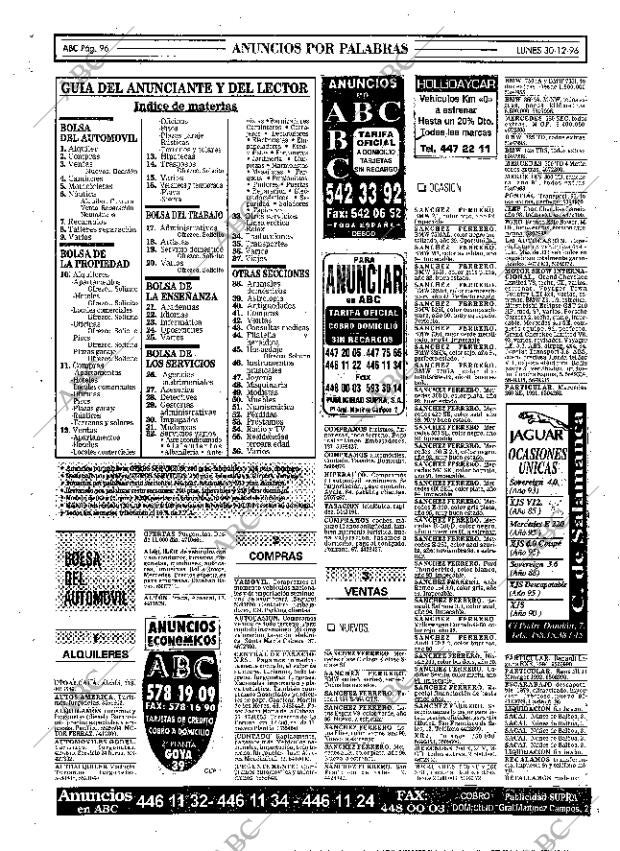ABC MADRID 30-12-1996 página 96