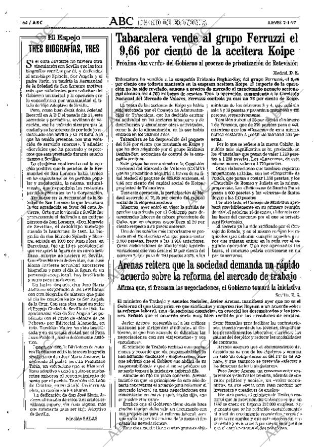ABC SEVILLA 02-01-1997 página 64