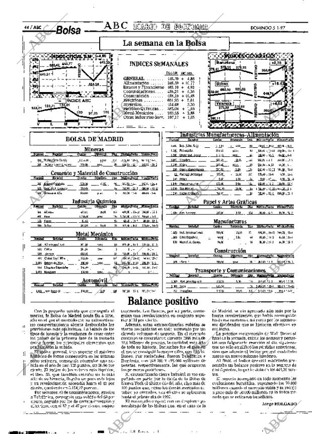 ABC MADRID 05-01-1997 página 44