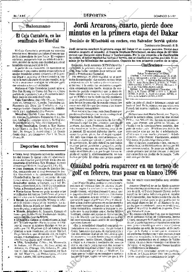 ABC MADRID 05-01-1997 página 86