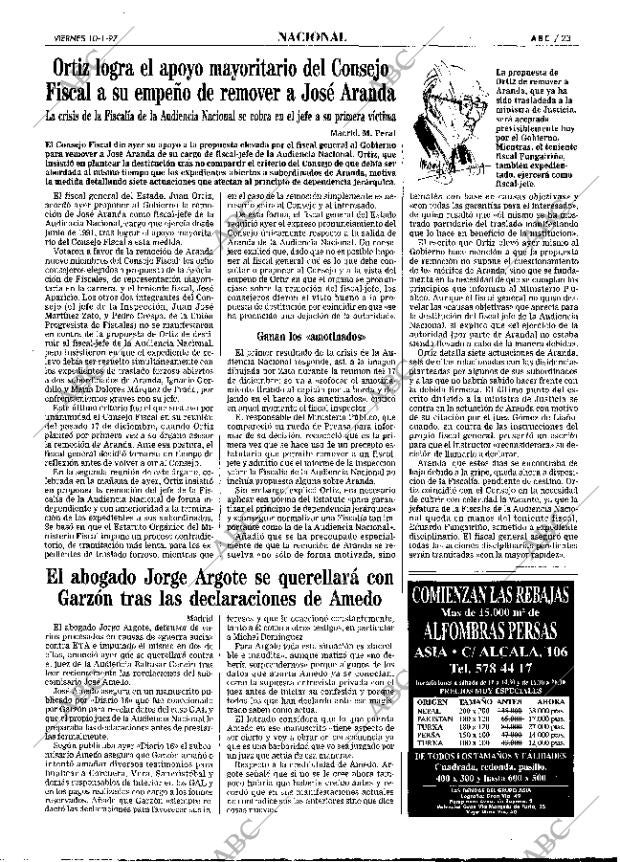 ABC MADRID 10-01-1997 página 23
