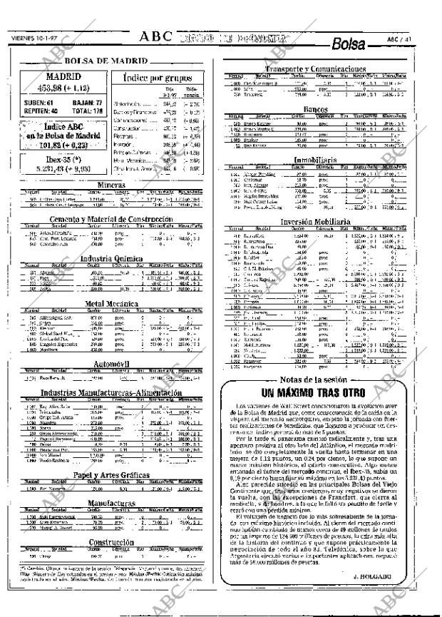 ABC MADRID 10-01-1997 página 41