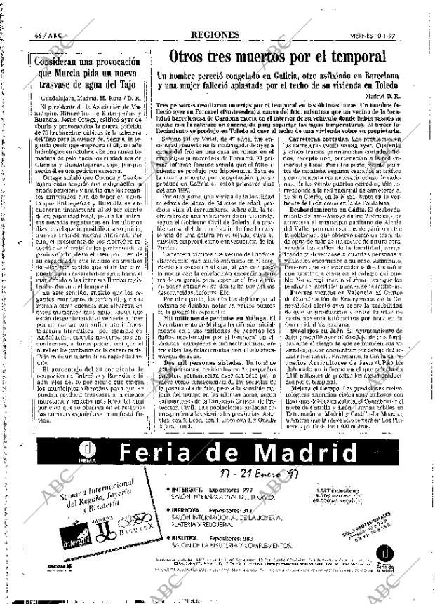 ABC MADRID 10-01-1997 página 66