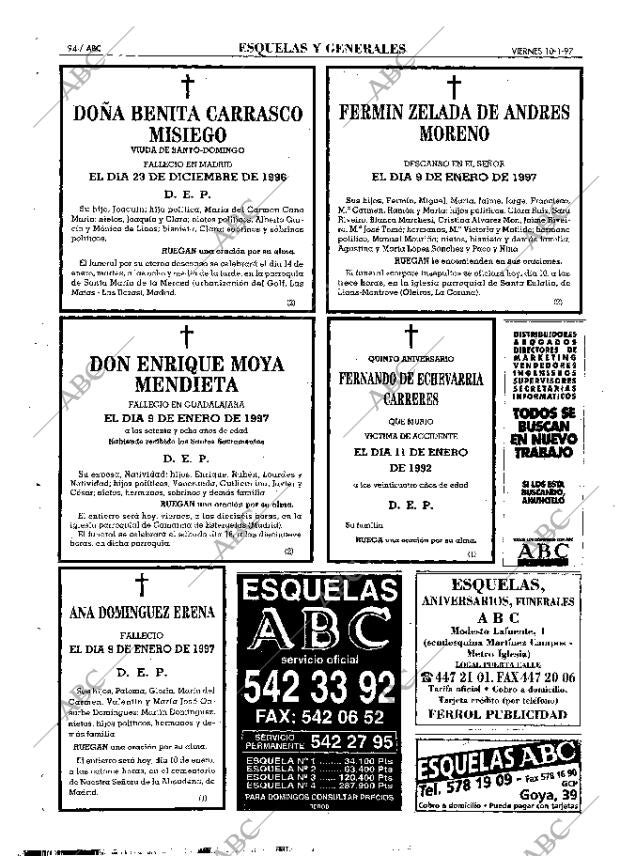 ABC MADRID 10-01-1997 página 94