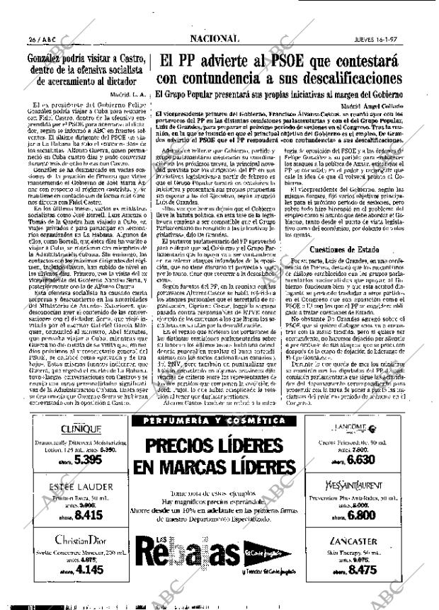 ABC MADRID 16-01-1997 página 26