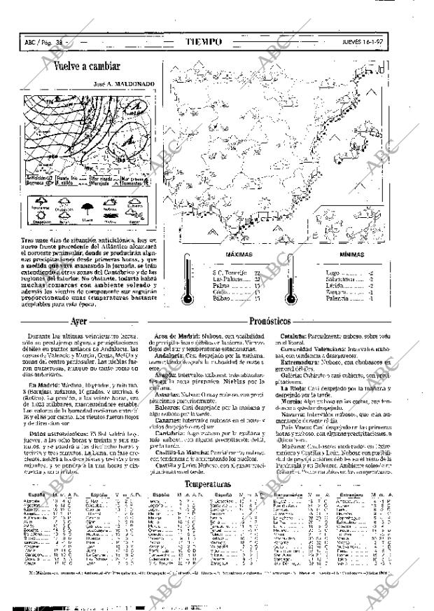 ABC MADRID 16-01-1997 página 38