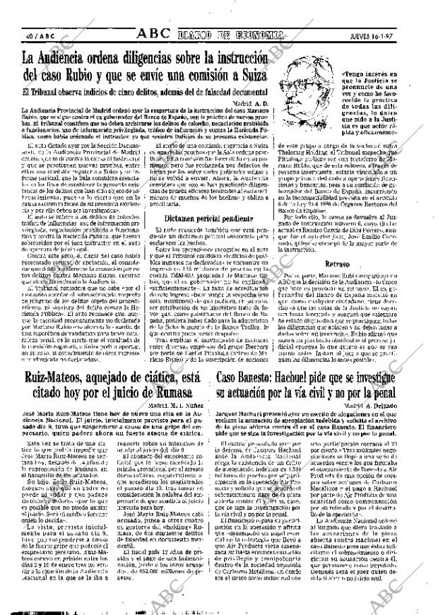 ABC MADRID 16-01-1997 página 40