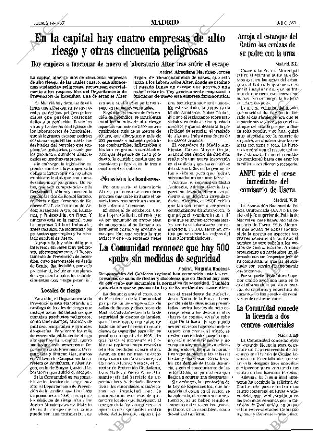 ABC MADRID 16-01-1997 página 63