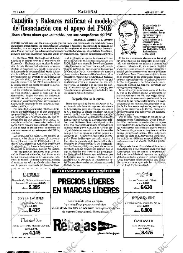 ABC MADRID 17-01-1997 página 28