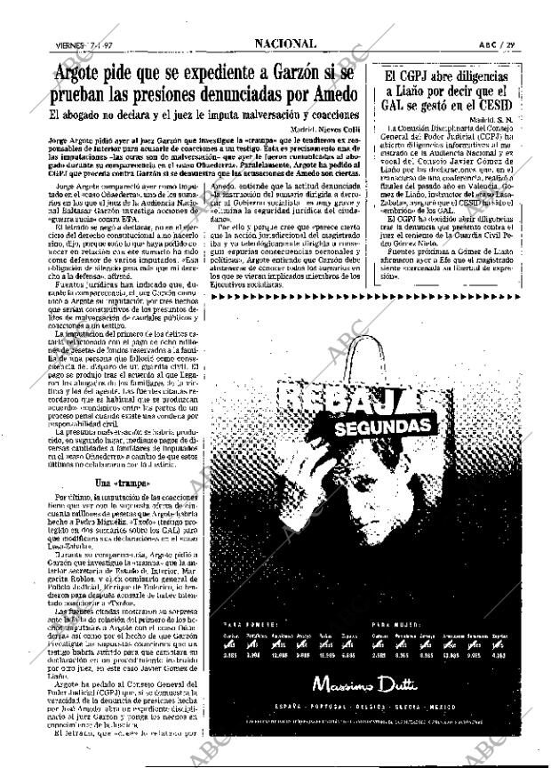 ABC MADRID 17-01-1997 página 29