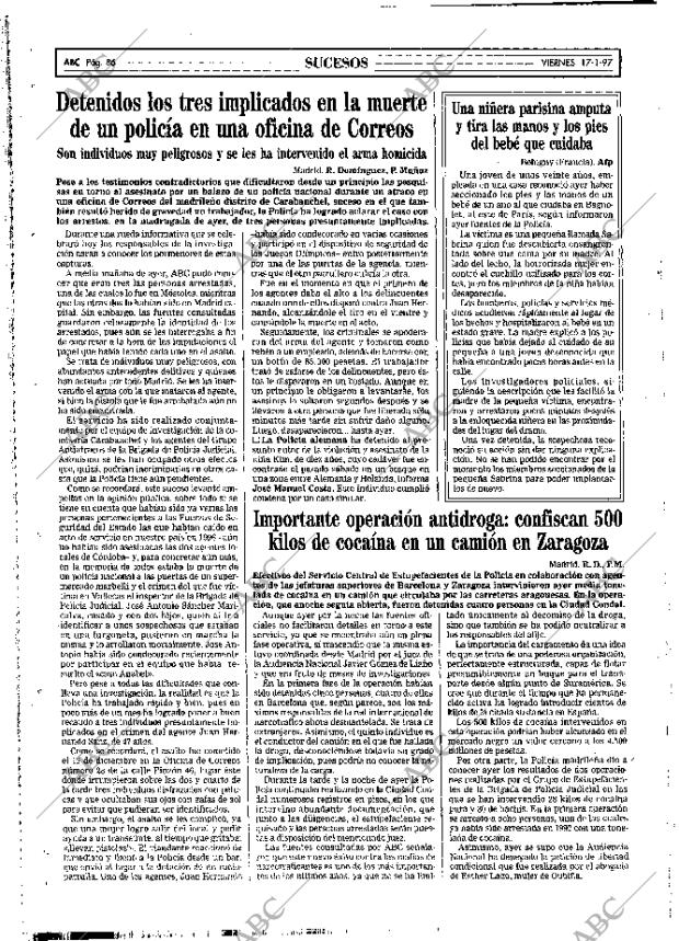 ABC MADRID 17-01-1997 página 86