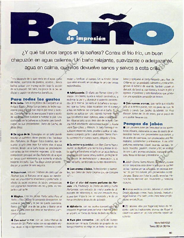BLANCO Y NEGRO MADRID 19-01-1997 página 83