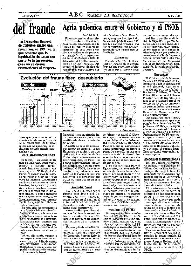 ABC MADRID 20-01-1997 página 45