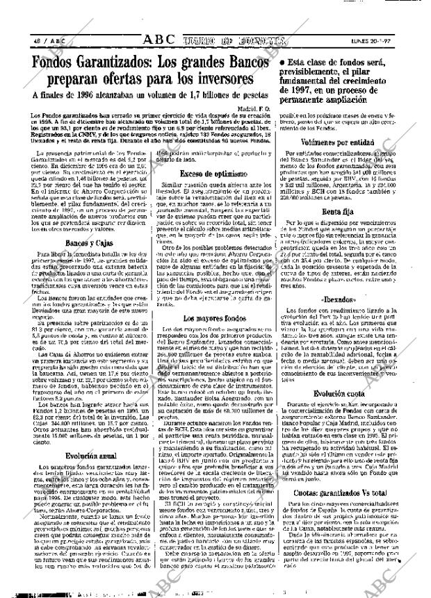 ABC MADRID 20-01-1997 página 48