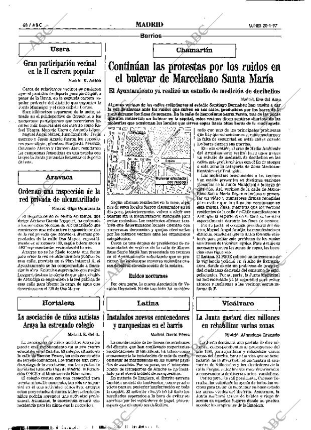 ABC MADRID 20-01-1997 página 68