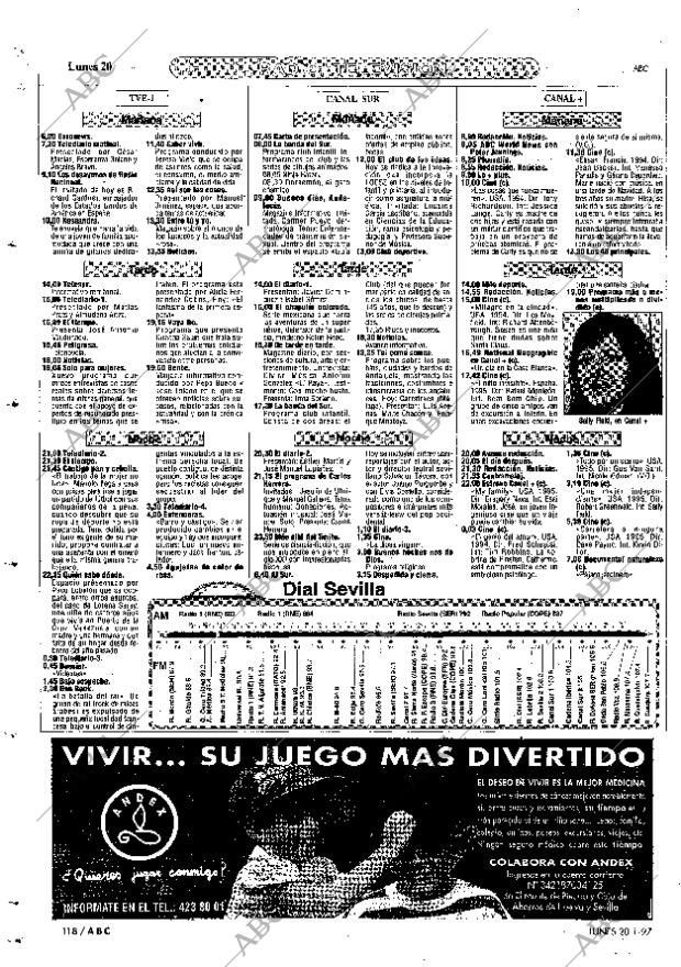 ABC SEVILLA 20-01-1997 página 118