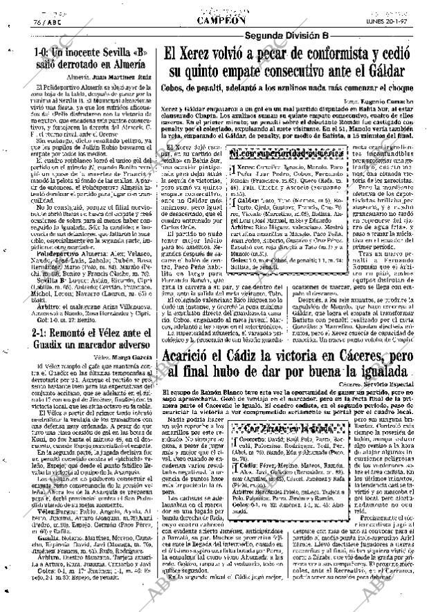 ABC SEVILLA 20-01-1997 página 76