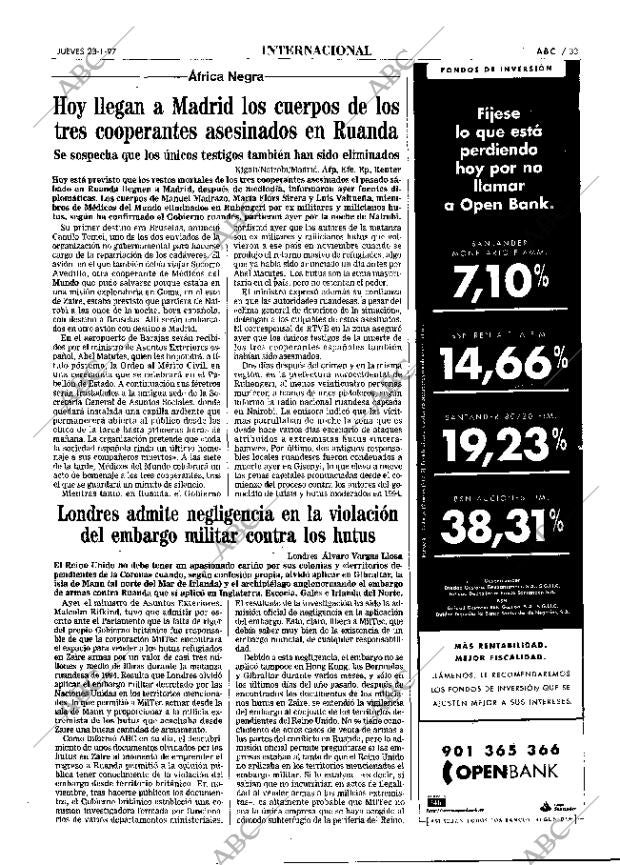 ABC MADRID 23-01-1997 página 33