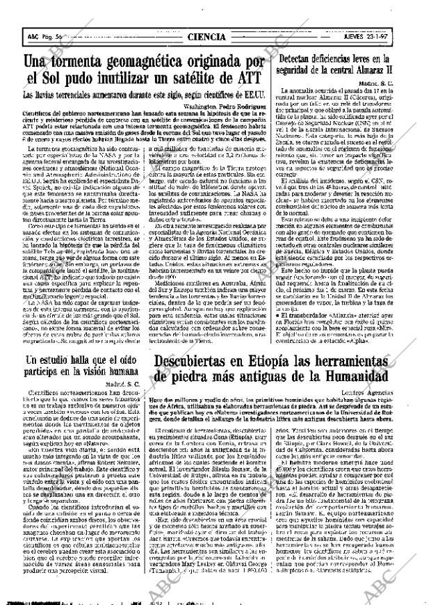 ABC MADRID 23-01-1997 página 56