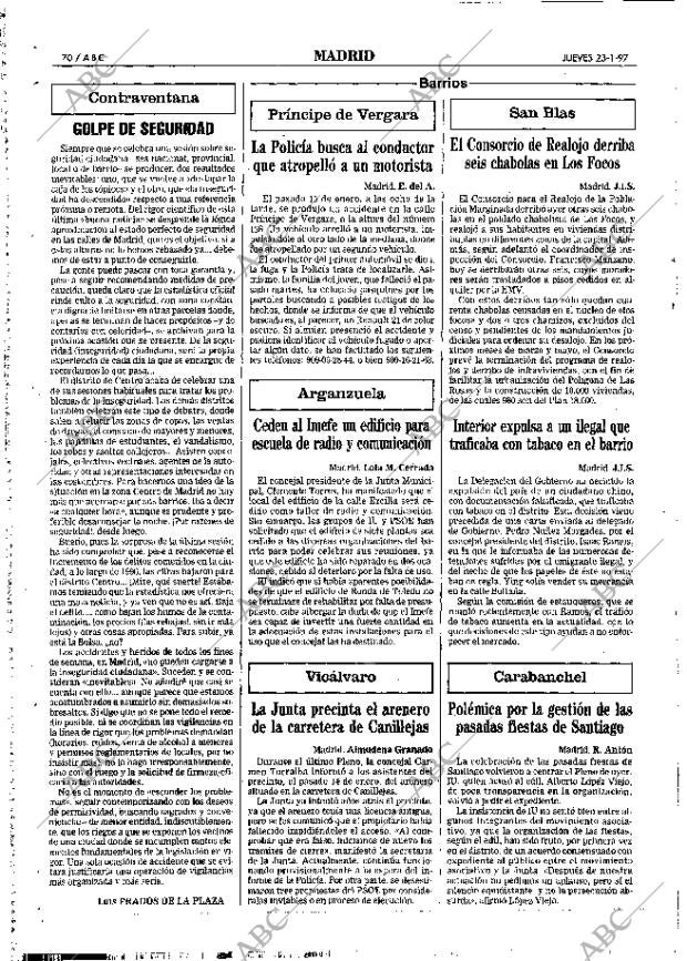 ABC MADRID 23-01-1997 página 70