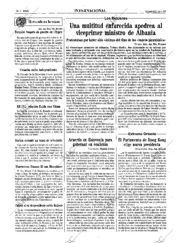 ABC SEVILLA 26-01-1997 página 38