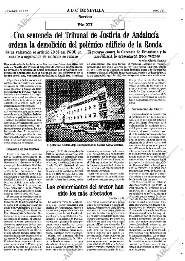 ABC SEVILLA 26-01-1997 página 67