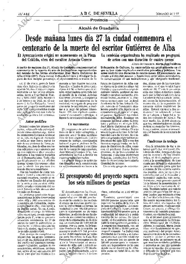 ABC SEVILLA 26-01-1997 página 68