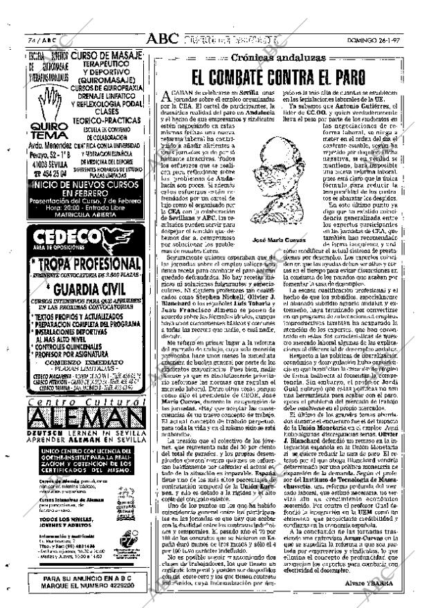 ABC SEVILLA 26-01-1997 página 74