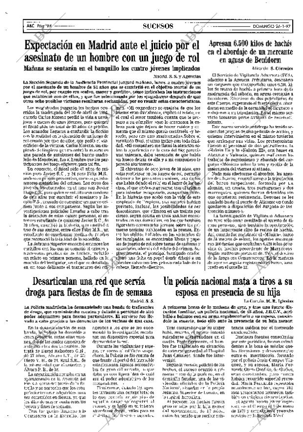 ABC SEVILLA 26-01-1997 página 94
