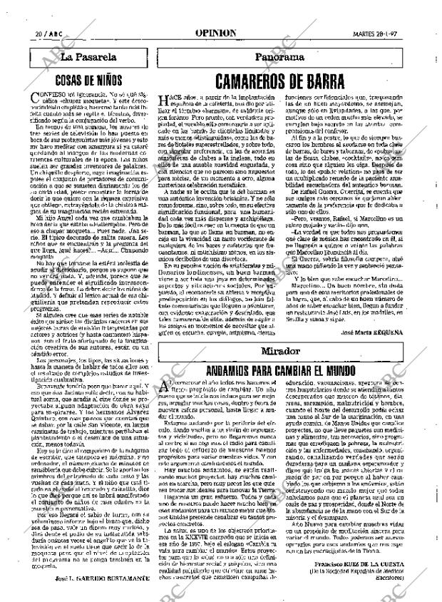 ABC SEVILLA 28-01-1997 página 20