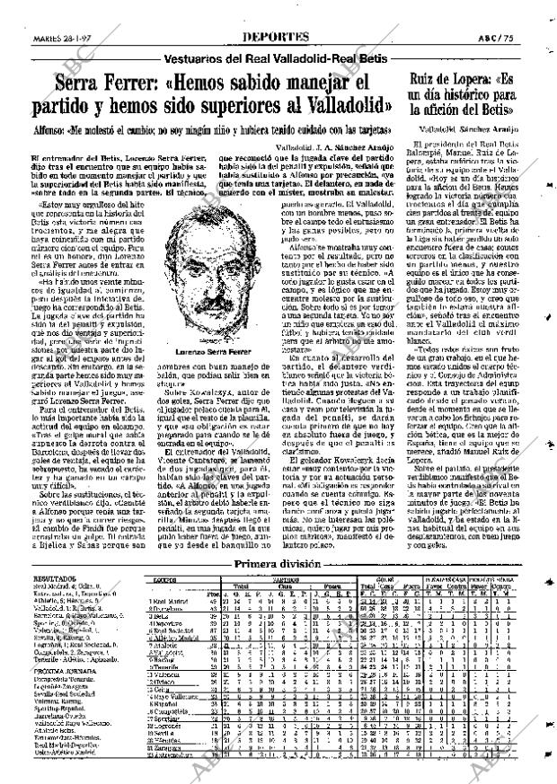 ABC SEVILLA 28-01-1997 página 75