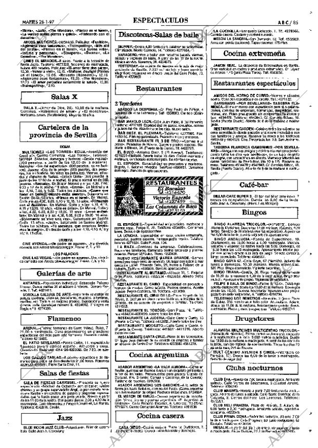 ABC SEVILLA 28-01-1997 página 85