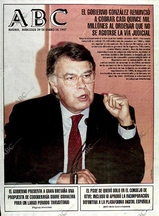 ABC MADRID 29-01-1997 página 1