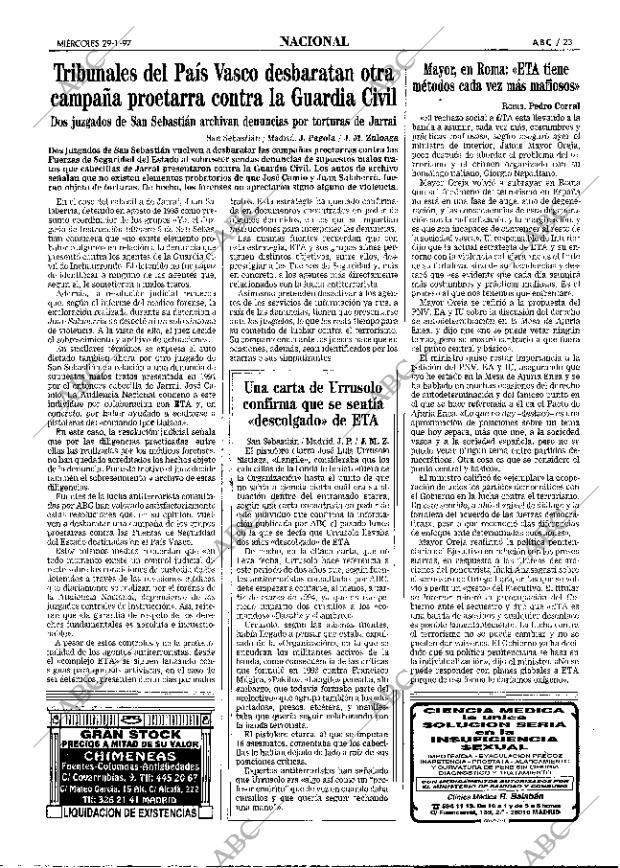 ABC MADRID 29-01-1997 página 23