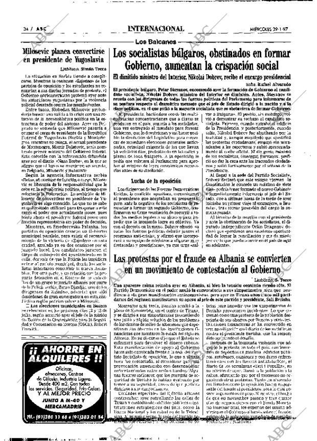 ABC MADRID 29-01-1997 página 34