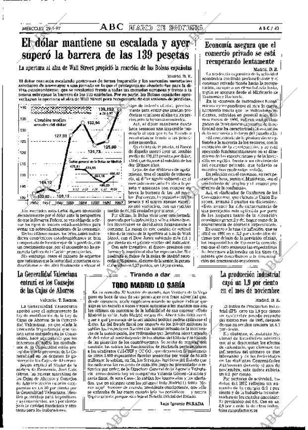 ABC MADRID 29-01-1997 página 43
