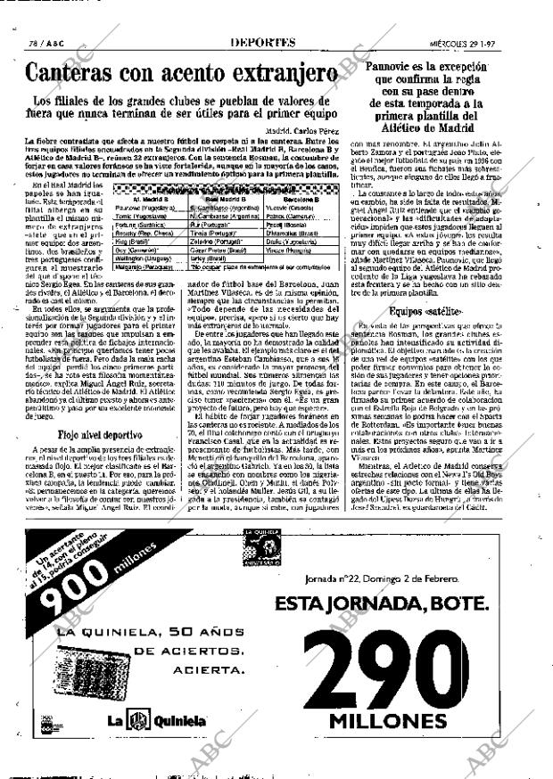 ABC MADRID 29-01-1997 página 78
